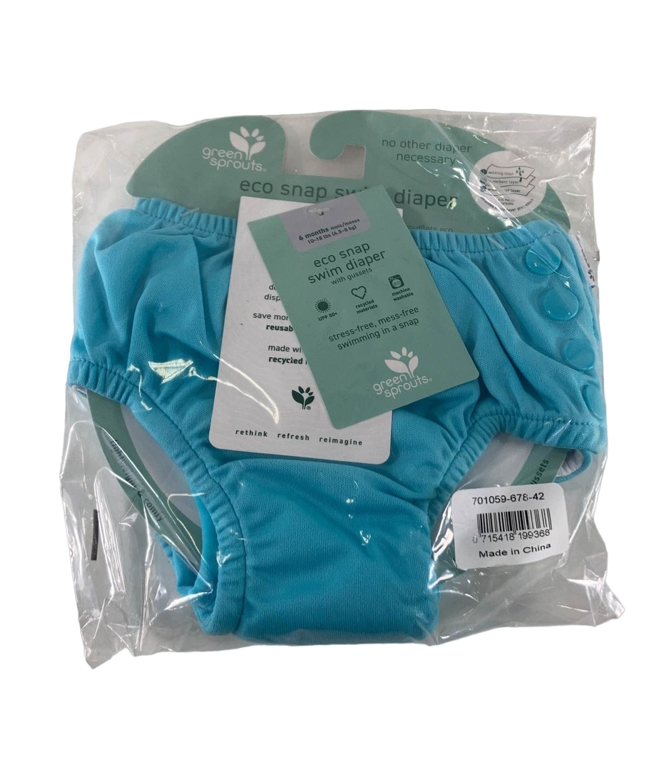 Green Sprouts Swim Diapers, Aqua, Months