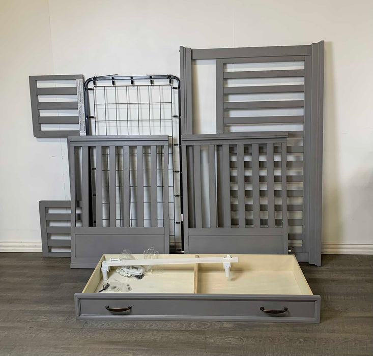 used Million Dollar Baby Langford 4-In-1 Convertible Crib, With toddler conversion kit