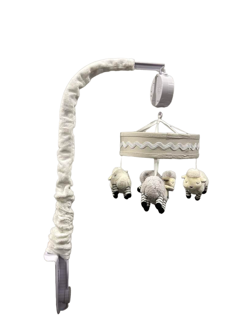 secondhand Lambs & Ivy Musical Crib Mobile, Little Sheep