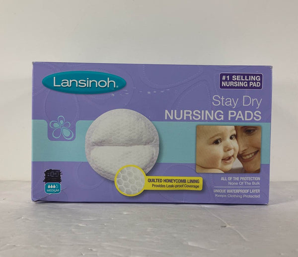 Lansinoh Stay Dry Nursing Pads, Medium - 60 ct