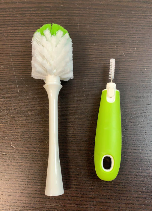 Shop OXO Tot On The Go Drying Rack With Bottle Brush, Green at GoodBuy Gear