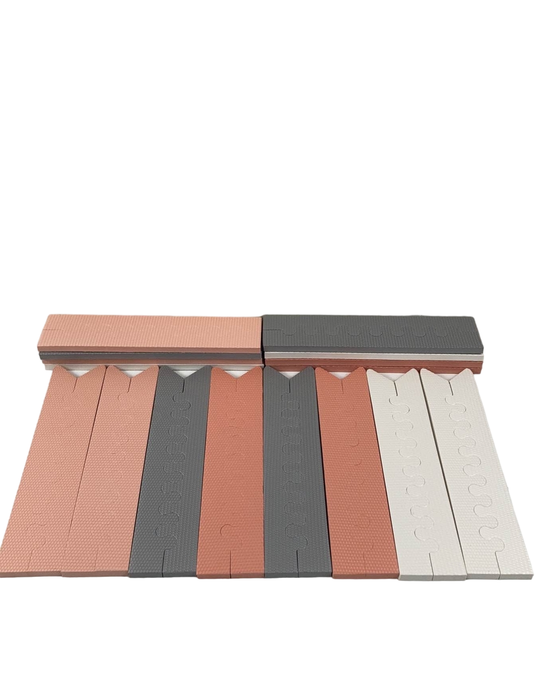 secondhand Skip Hop Interlocking Foam Floor Tiles Playspot, Grey/Peach