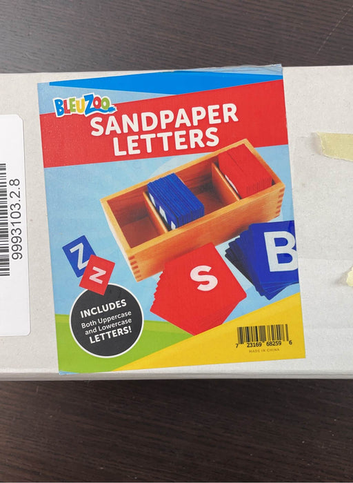 used BlueZoo Montessori Sandpaper Letters