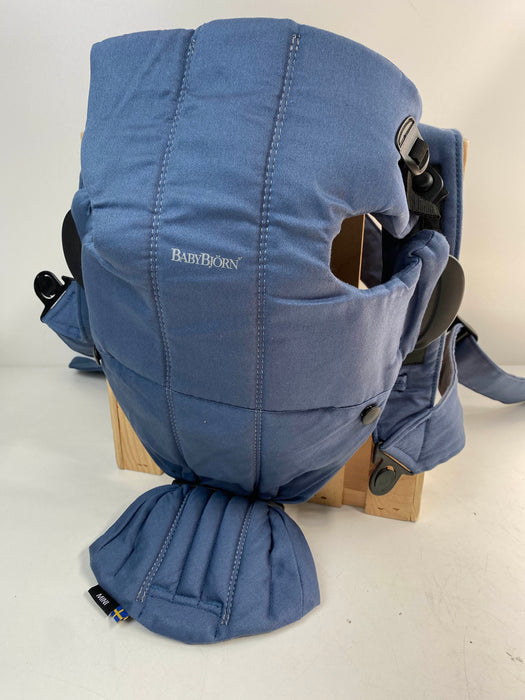 Shop BabyBjorn Baby Carrier Mini, Vintage Indigo Cotton at GoodBuy Gear
