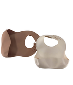 Shop AEIOU Bib 2-Pack, Clay/Oat Milk at GoodBuy Gear