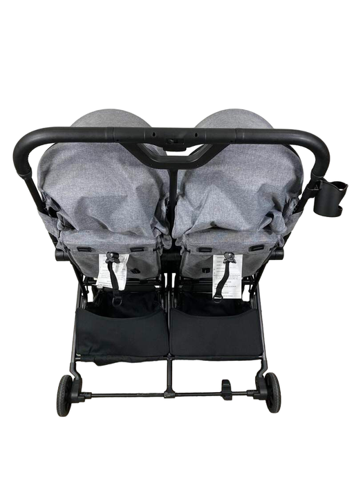 Mompush Lithe Double Stroller, 2022, Grey