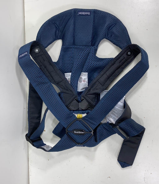 secondhand BabyBjorn Baby Carrier Mini, Navy Blue 3D Mesh