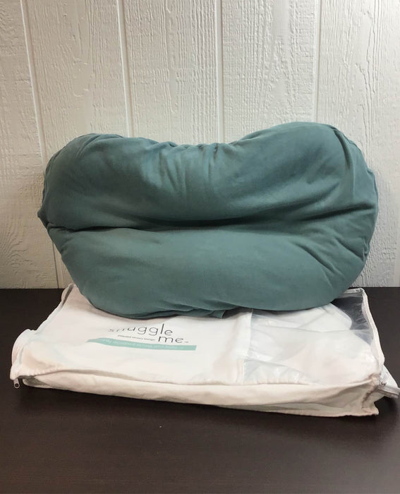 used Snuggle Me Organic Sensory Infant Lounger with Cover, Moss