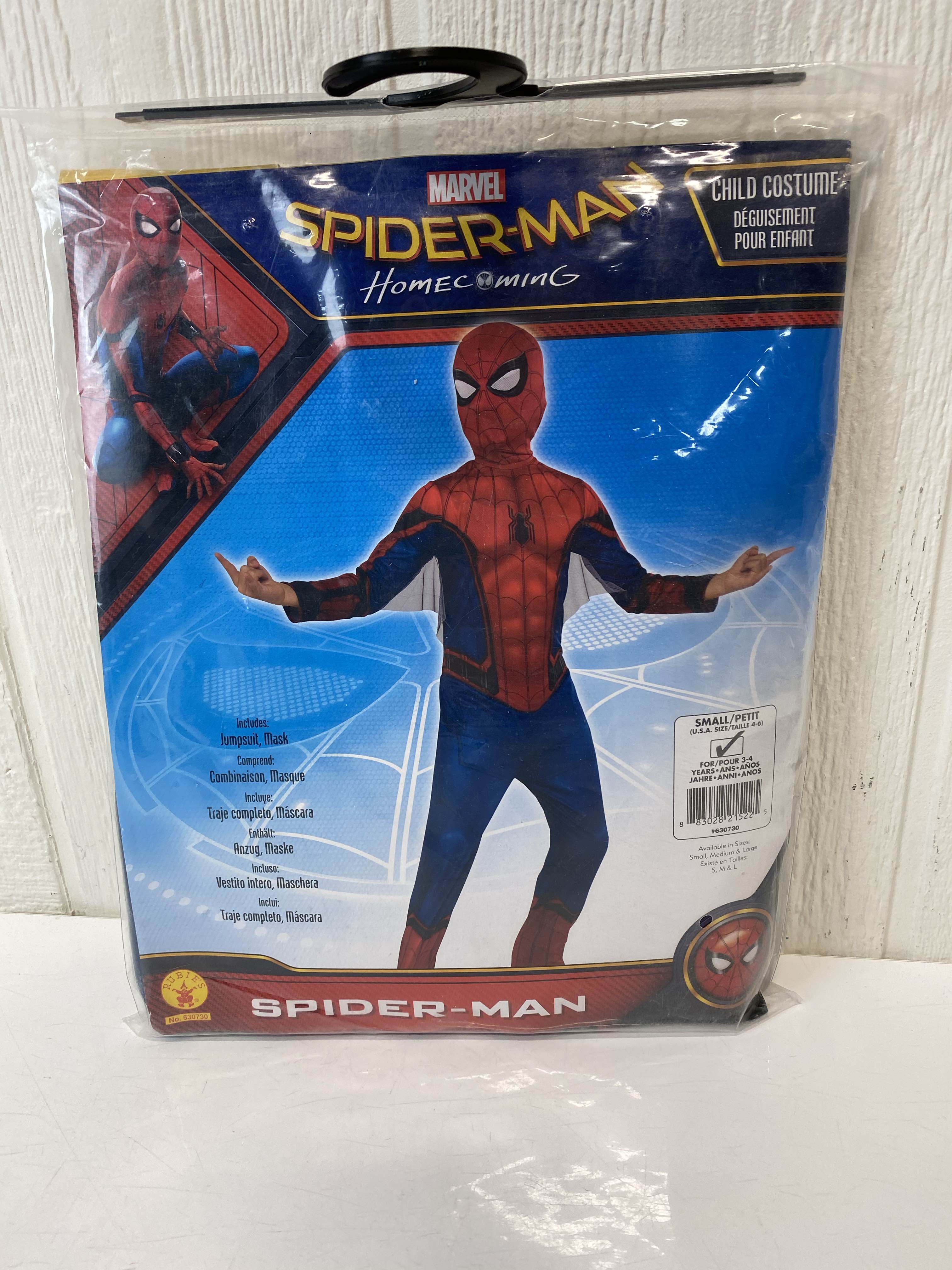 DÉGUISEMENT SPIDER-MAN NO WAY HOME BLACK TAILLE S 4-6 ANS