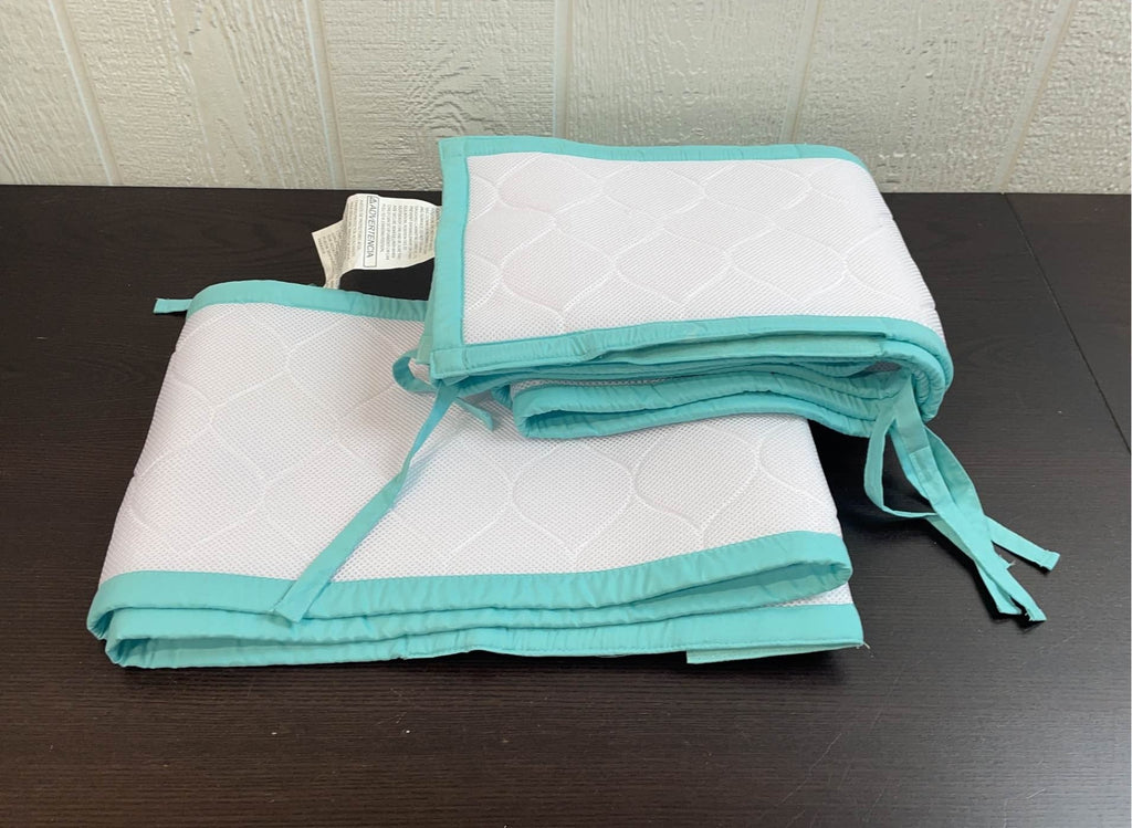 Breathable Baby Mesh Crib Liner, Teal