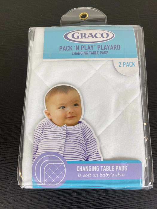 secondhand Graco 2-Pack Changing Table Pad Cover