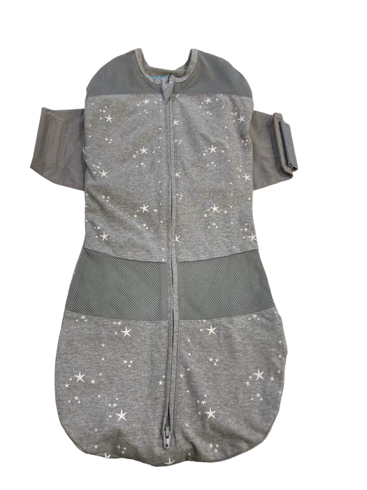 Shop Happiest Baby Sleepea Swaddle, Medium, Graphite Gray Planets at GoodBuy Gear