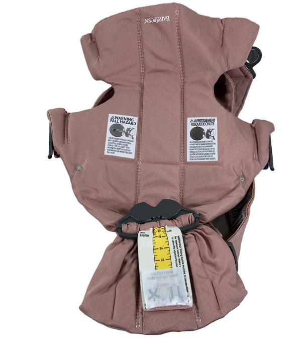 Shop BabyBjorn Baby Carrier Mini, Dusty Pink Woven at GoodBuy Gear
