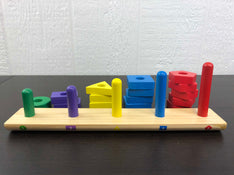 secondhand Melissa & Doug Stack & Sort Board
