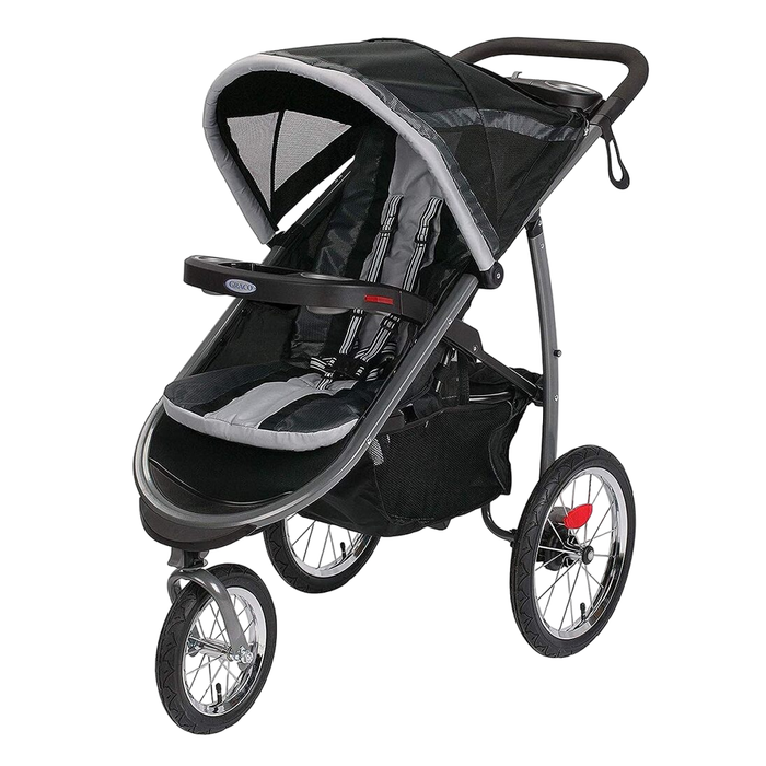 Graco FastAction Fold Jogging Click Connect Stroller, 2022, Gotham