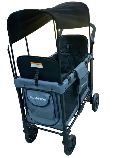 used Wonderfold W2 Original Multifunctional Double Stroller Wagon, 2023, Charcoal Gray