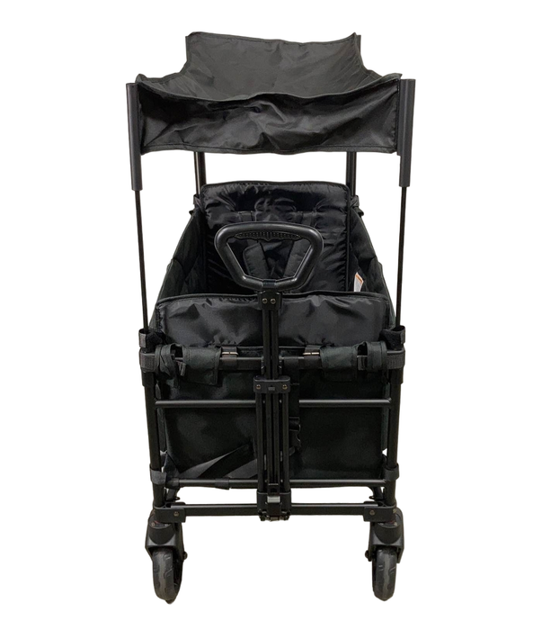 Wonderfold X2 Push + Pull Double Stroller Wagon, 2023, Stealth Black