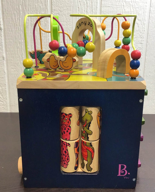 secondhand B. toys Zany Zoo Wooden Activity Cube