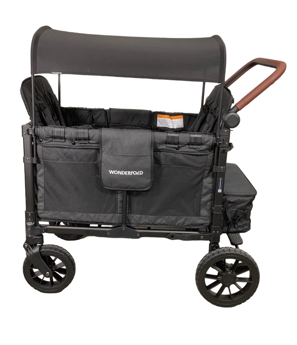 secondhand Wonderfold W4 Luxe Quad Stroller Wagon, Volcanic Black, 2023