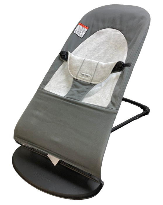 secondhand BabyBjorn Bouncer Balance, Dark Grey/Grey, Black Frame