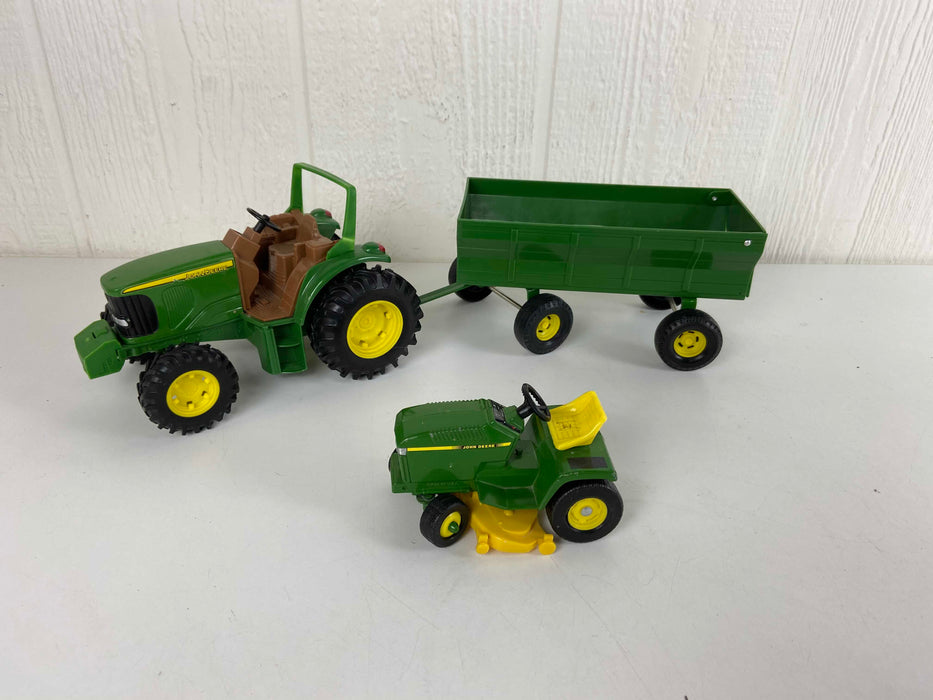 used John Deere Tractor And Wagon Set