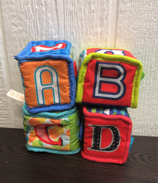 used Bright Starts Grab N Stack Soft Blocks