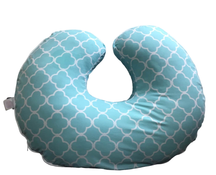 Shop Boppy Luxe Feeding and Infant Support Pillow, Trellis Brights Turquoise at GoodBuy Gear