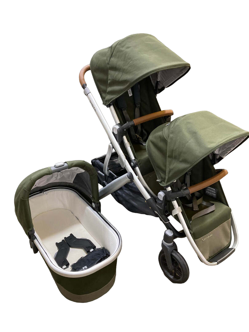 UPPAbaby VISTA V2 Double Stroller, 2019, Hazel (Olive Green