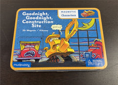 used Mudpuppy Goodnight Goodnight Construction Site Magnetic Character Set