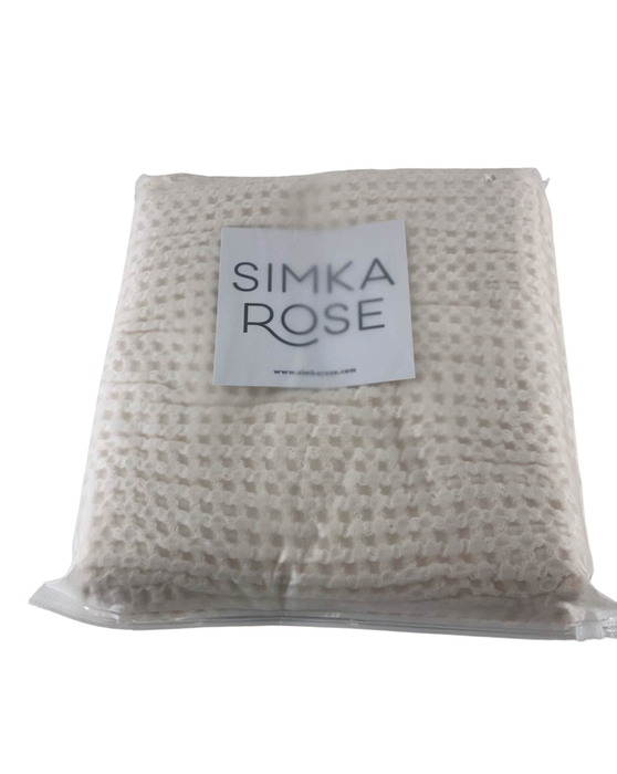 Shop Simka Rose Waffle Baby Blanket, Natural at GoodBuy Gear