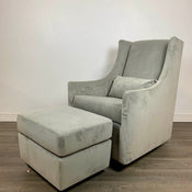 used West Elm Graham Glider with Ottoman