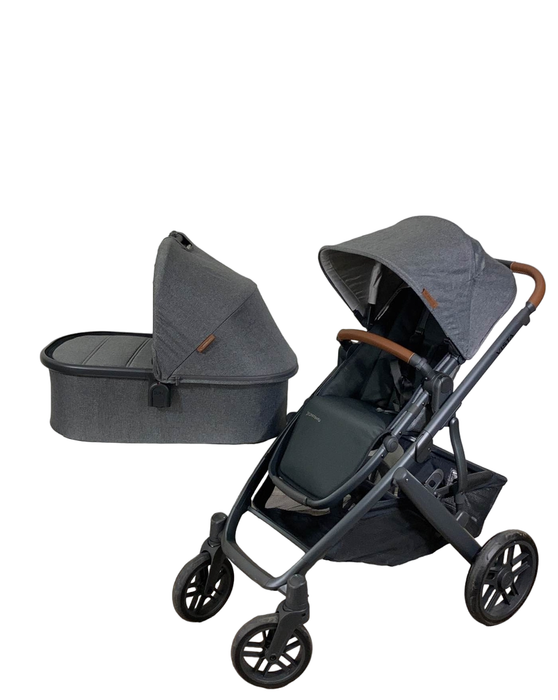 secondhand UPPAbaby VISTA V2 Stroller, Greyson (Charcoal Melange), 2022