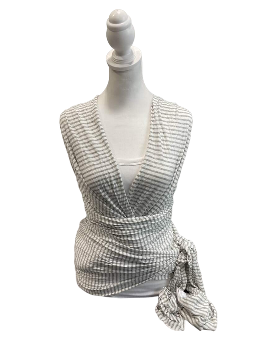 used Solly Baby Wrap, Natural Grey Stripe