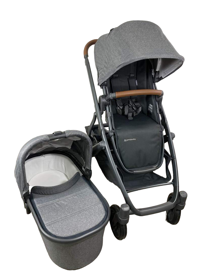 uppababy vista v2 grey melange UPPAbaby VISTA V2 Stroller, Greyson (Grey Melange), 2022