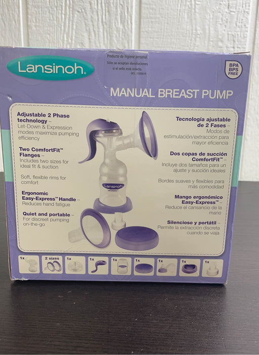 secondhand Lansinoh Manual Breast Pump