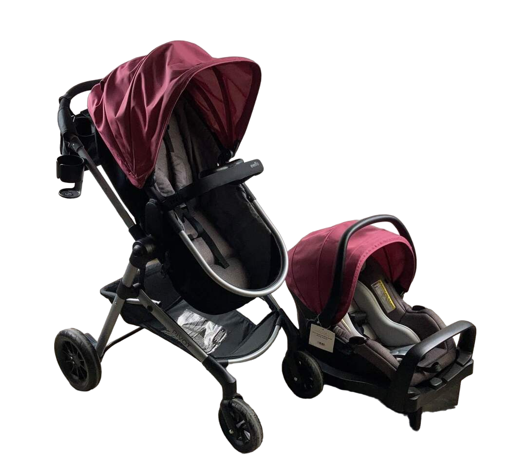 evenflo pivot modular travel system dusty rose Evenflo Pivot Modular Travel System Stroller, 2022, Dusty Rose