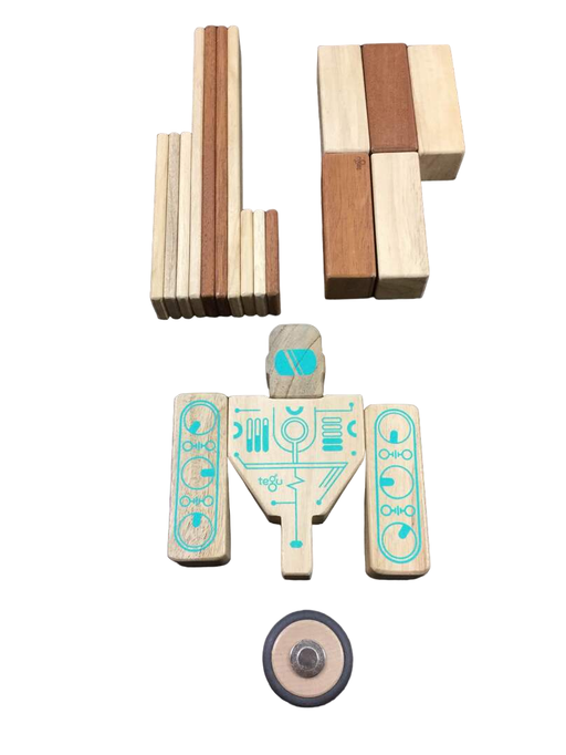 used Tegu Magnetic Wood Blocks