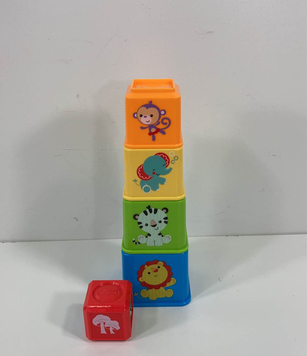 secondhand Fisher Price Stack & Explore Blocks