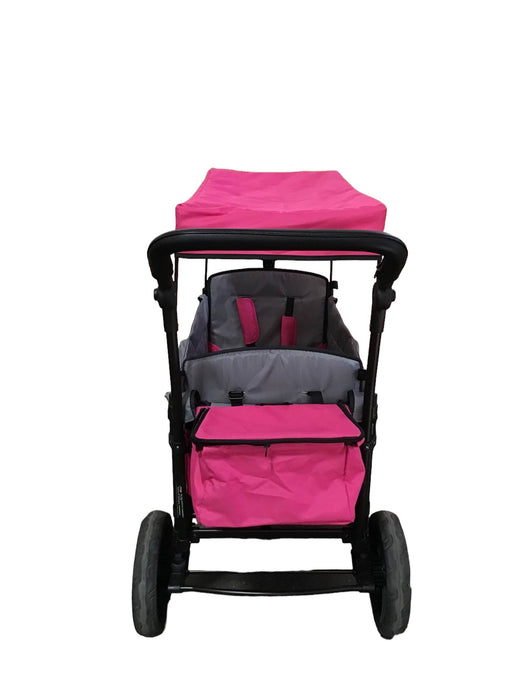 used Wonderfold X2 Push + Pull Double Stroller Wagon, Pretty-n-Pink, 2019