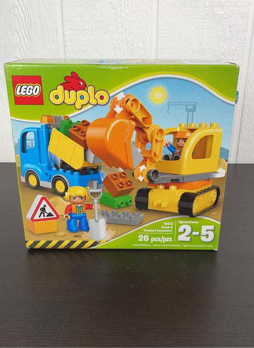 used LEGO DUPLO Town Truck & Tracked Excavator Set