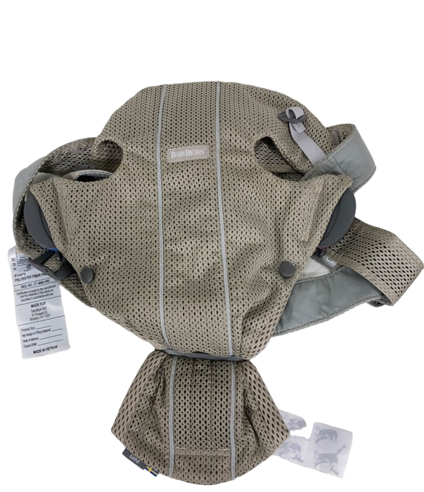 Shop BabyBjorn Baby Carrier Mini, Gray Beige 3D Mesh at GoodBuy Gear