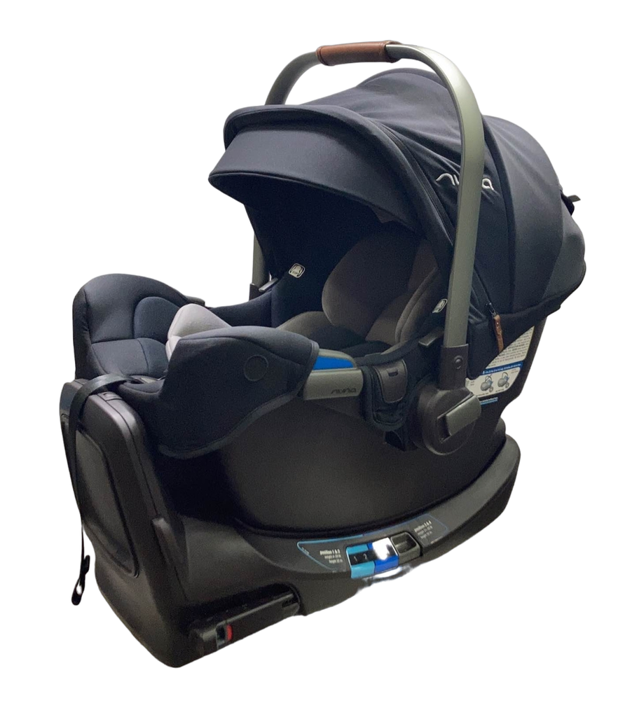 Nuna PIPA rx Infant Car Seat with RELX Base, 2023, Caviar