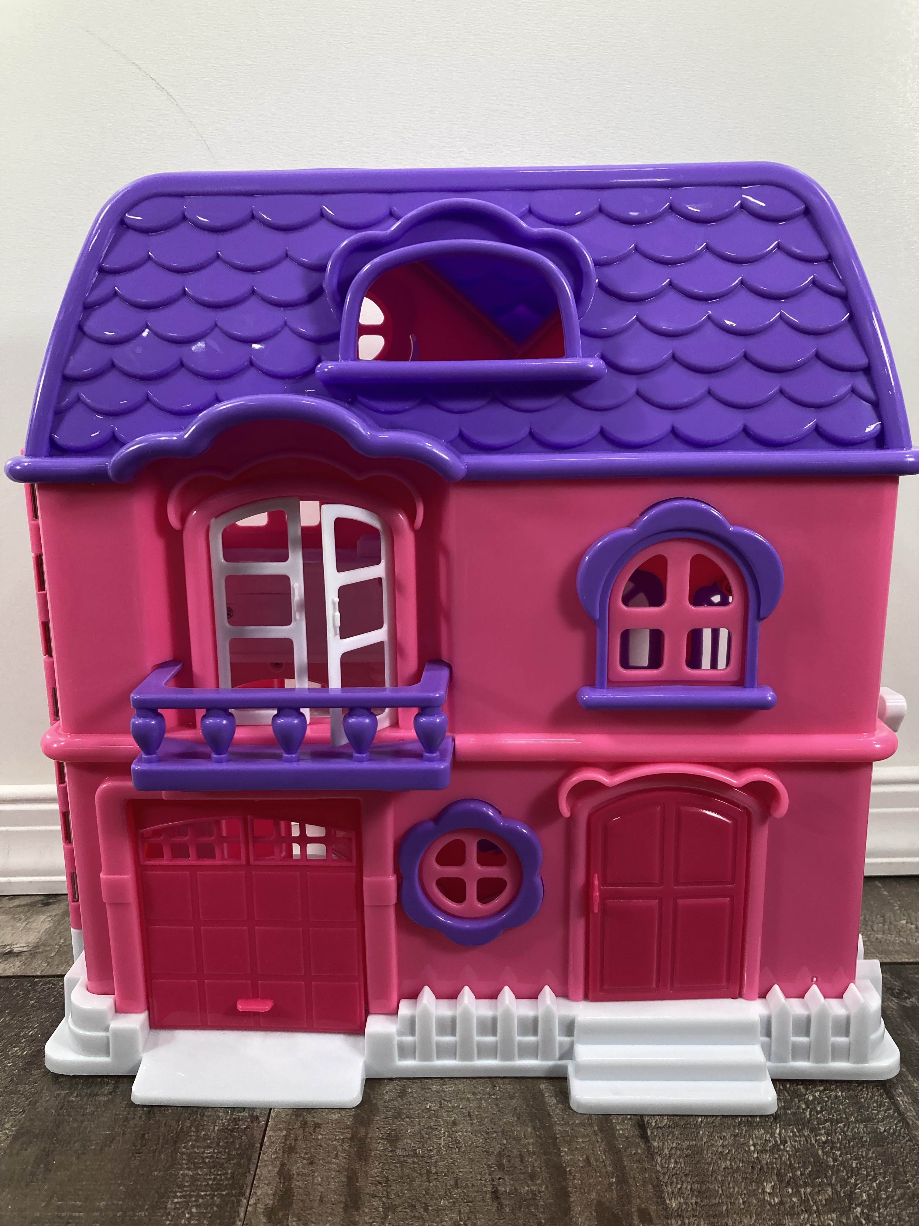 Pink and Purple Kid Connection Light and Sound Dollhouse 