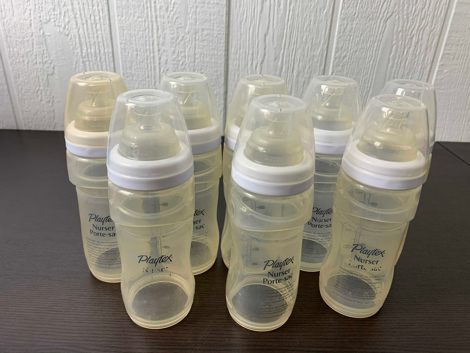 used BUNDLE Baby Bottles, Playtex Baby Nurser Bottles 8oz