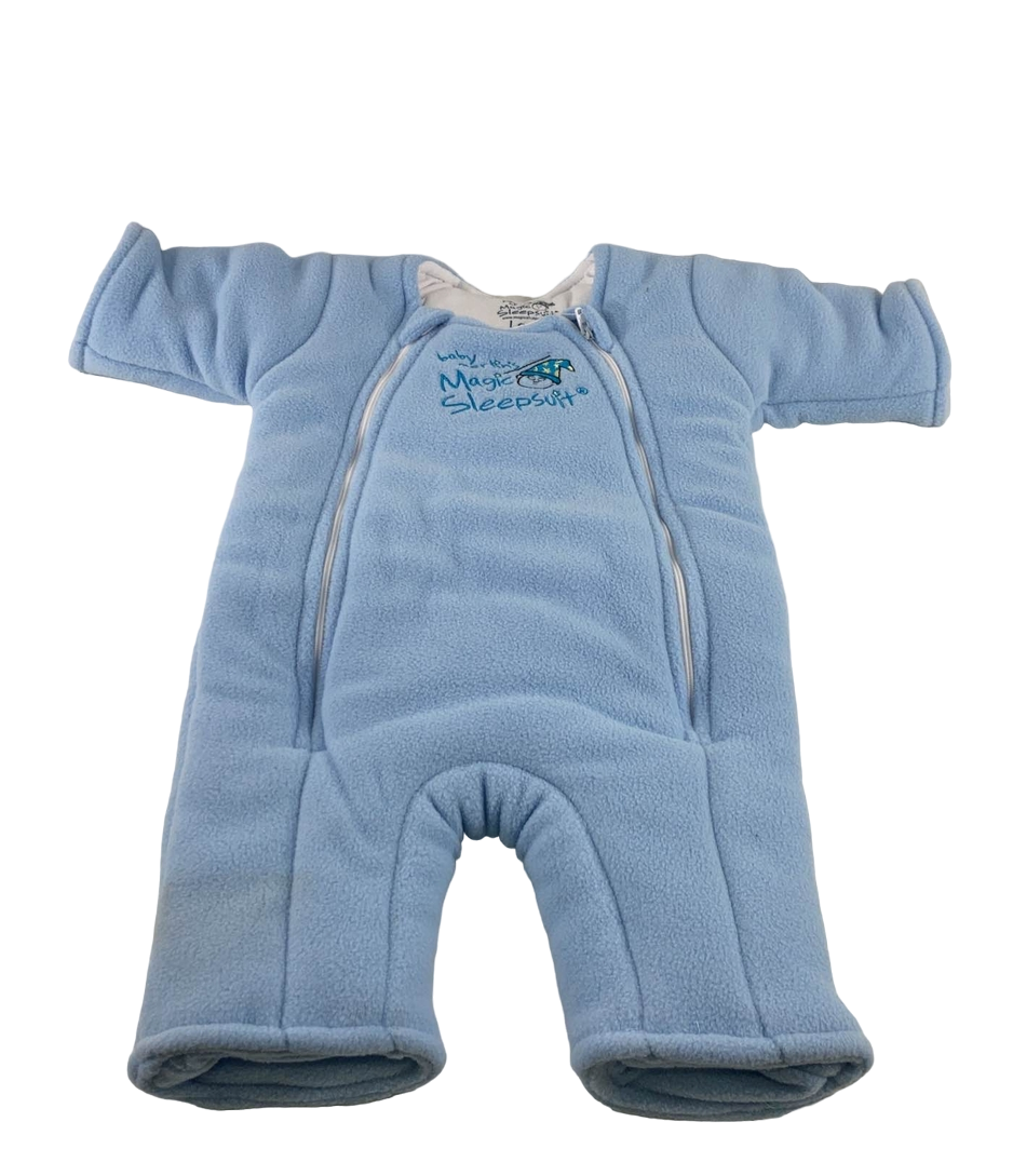 Baby Merlin's Magic Sleepsuit, Large 6-9 Months, Fleece, Blue