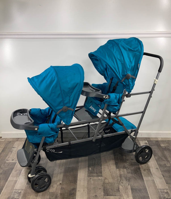 used Joovy Big Caboose Stroller, 2018, Turq