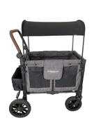 secondhand Wonderfold W2 Luxe Multifunctional Double Stroller Wagon, 2022, Charcoal Gray