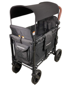 secondhand Wonderfold W2 Luxe Multifunctional Double Stroller Wagon, 2023, Volcanic Black