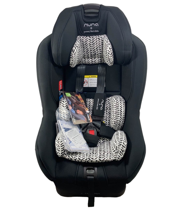 secondhand Nuna RAVA Convertible Car Seat, Broken Arrow Caviar, 2022