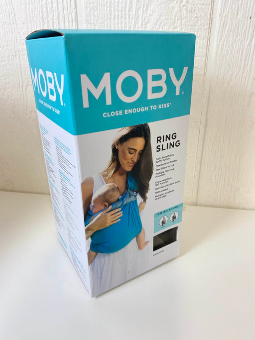 used Moby Wrap Ring Sling, Ocean Twist